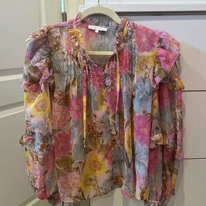 Pink Floral Top